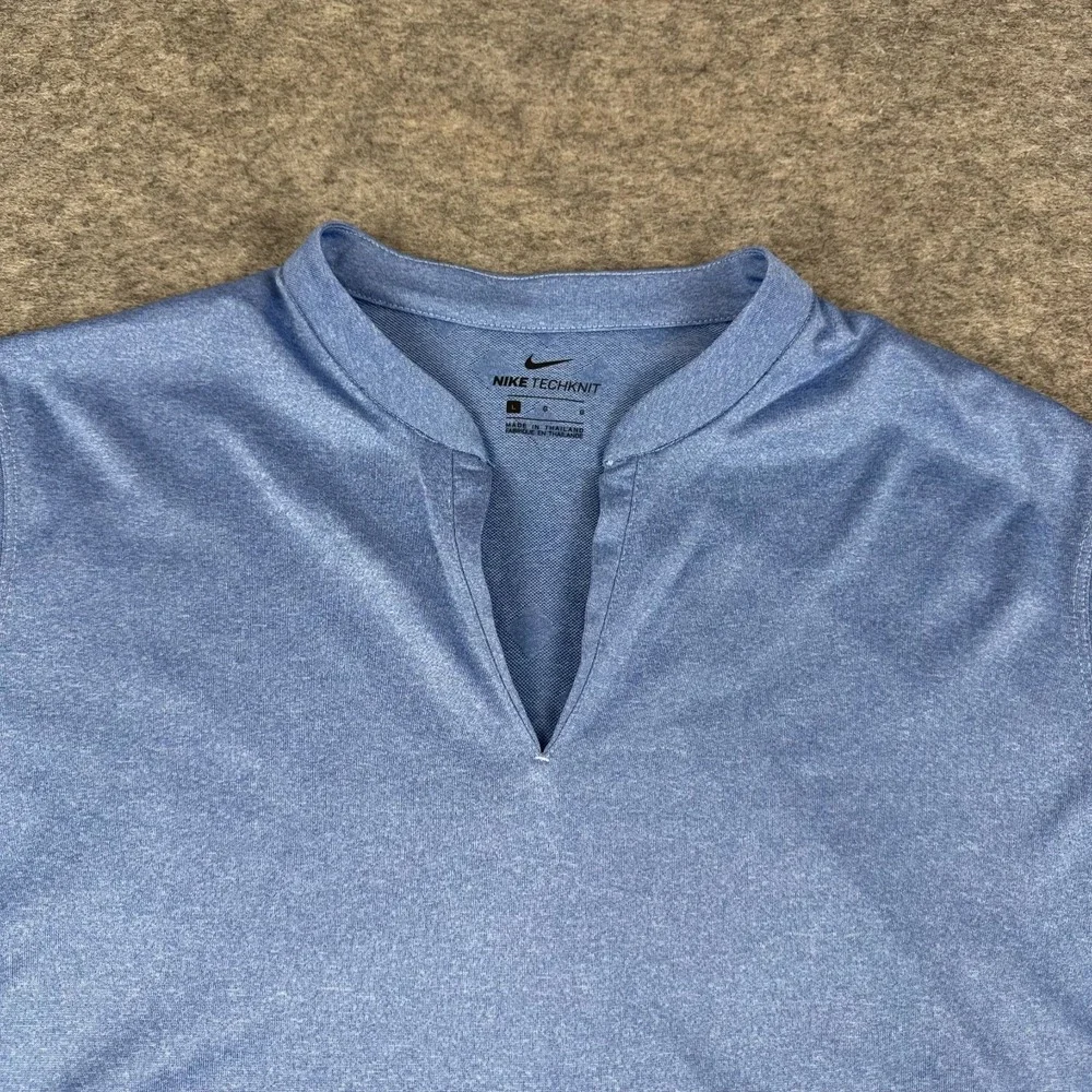 Nike TechKnit Cool Golf Polo Shirt Polyester Blue Womens Large L